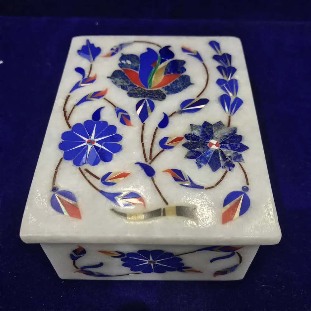 4X3″ Marble Inlay Earrings & Jewelry Box alternate view