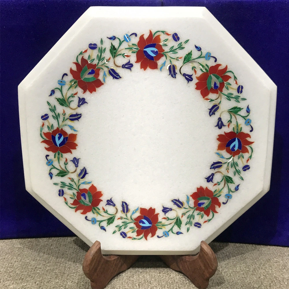 Handcrafted Marble Inlay Table: A Touch of Elegance for Your Home