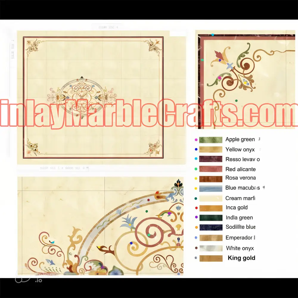 Elegant Marble Inlay Flooring – Affordable and Craftsmanship Combined