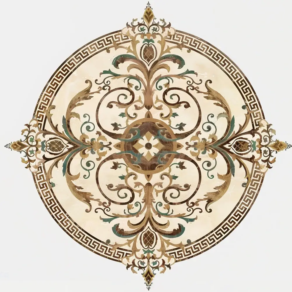 Marble Inlay Flooring – Timeless Elegance for Your Home