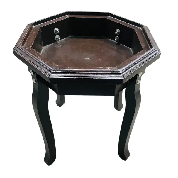 Wooden Box Stand For 12inch Table close detail