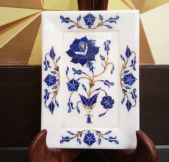 Artisanal Marble Inlay Serving Tray – Luxury Meets Functionality