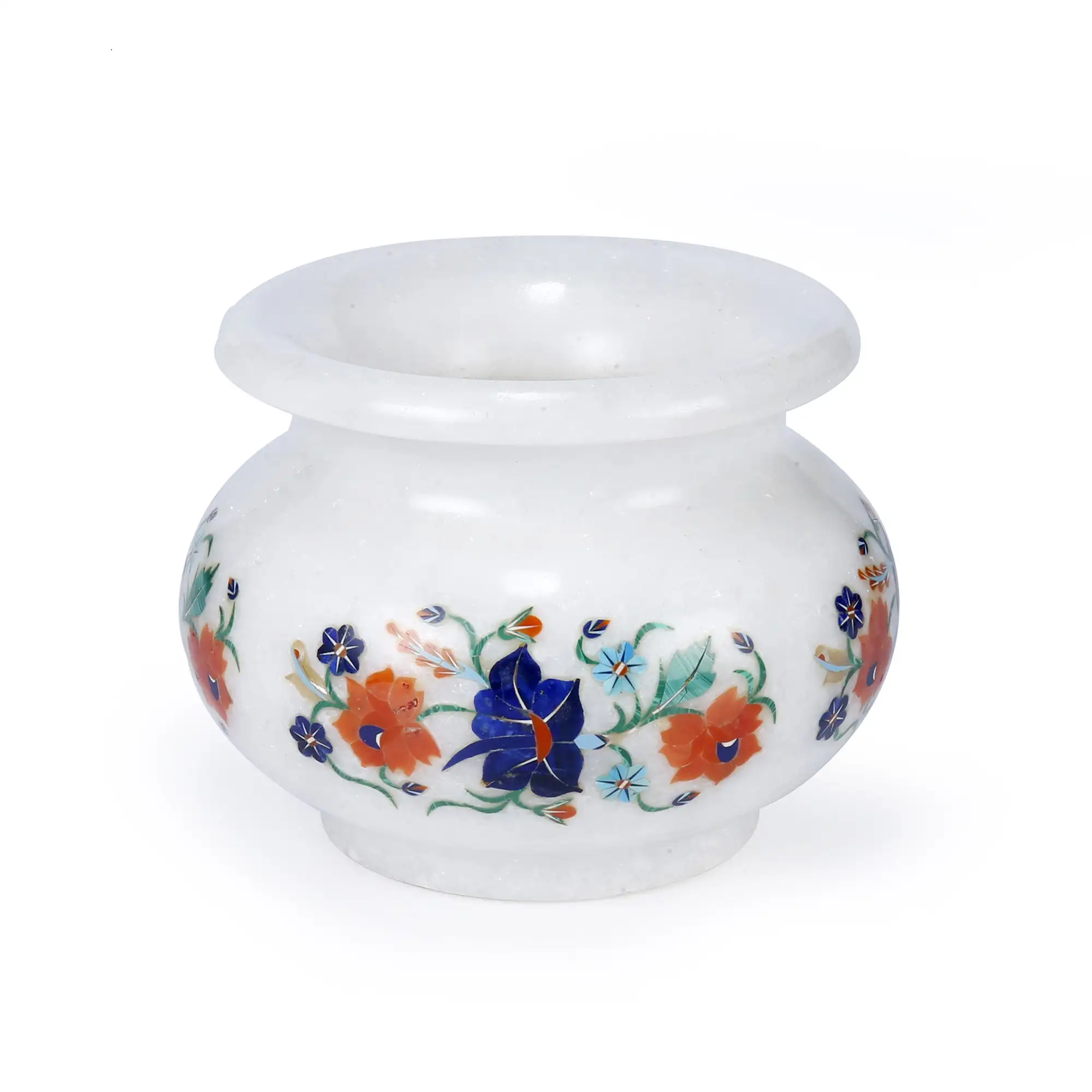 White Marble Inlay Flower Pot| Pitcher & Votives