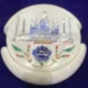 Taj Mahal Design Marble Inlay Coaster - Handcrafted Luxury for Your Home