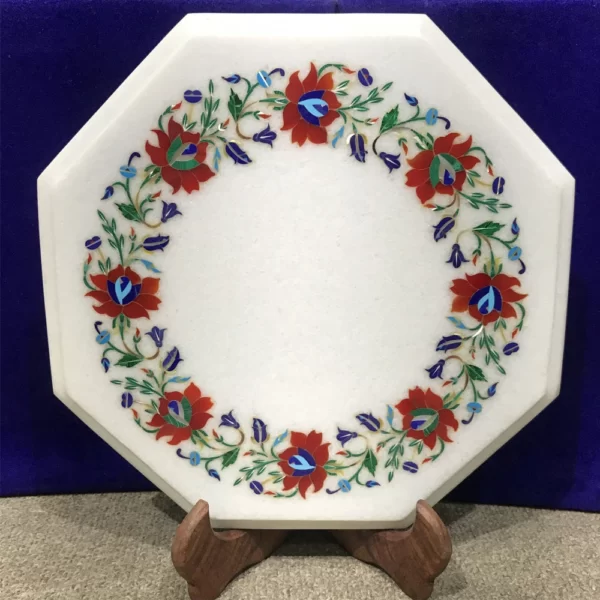 Handcrafted Marble Inlay Table: A Touch of Elegance for Your Home