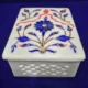 Tree Of Design Pattern Marble Inlay Jewelry Box