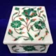 Exquisite Marble Inlay Jewelry Box For Showcases