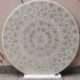 White Marble Inlaid Mother Pearl Dining Table Top