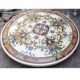 Round Pietra Dura Marble Inlay Dining Table