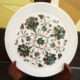 Handcrafted Marble Inlay Plate: A Masterpiece of Timeless Artistry