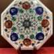 Master Piece Of Marble Inlay Side Table A piece Of Art