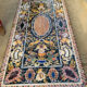 8 Seater Marble Inlay Dining Table| Stone Dining Table