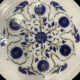 Ornate Marble Inlay Jewelry Dish Plate| 12inches