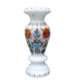 White Marble Inlay Vase 15cm For Gifts & Decor
