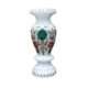 White Marble Inlay Vase 15cm For Gifts & Decor