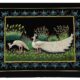 20X30 inches Peacock Family For Wall Art Decorative Frames | Silk Thread Embroidery Art