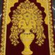 3X2 Feet Zardozi Handmade Wall Carpet with real Gemstone