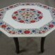Handcrafted Octangle Marble Inlay Coffee & Patio Table