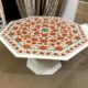 Master Piece White Marble Inlay Table Top Perfect for Center & Dining Table