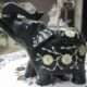 Black Marble Inlay Elephant Having Mother of Pearl Stone