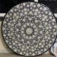Black Marble Mother of Pearl Inlay Round Dining Table