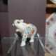 Trunk Up Marble Inlay Elephant Sign of Good Luck