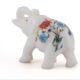 Trunk Up Marble Inlay Elephant