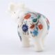 Trunk Up Marble Inlay Elephant
