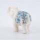 Trunk Up Marble Inlay Elephant