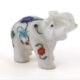 Trunk Up Marble Inlay Elephants
