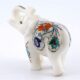 Trunk Up Marble Inlay Elephant