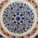Elegant Piece Round White Marble Inlay Coffee & Center Top India