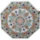 4X4ft Unique White Marble Inlay Dining Table done By the Best Master Artist Most Conversational Piece Work of Art