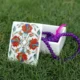 Handmade Marble Inlay Jewelry Box with Carnelian Semi-Precious Stones