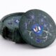 Green Marble Inlay Coaster Set – Handmade Floral Design its work of Art
