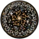 Elegant Black Marble Inlay Dining & Coffee Table – Artisan Handcrafted Luxury
