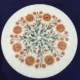 Handcrafted Inlay Carnelian White Marble Plate Agra - Shop Now